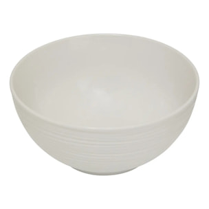 Bol strié blanc 65cl