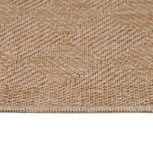 DHAKA - Tapis intérieur/extérieur aspect jute tissage chevron beige