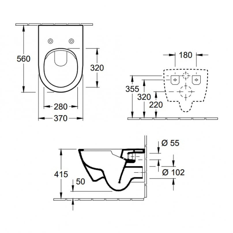 Pack wc suspendu sans bride Subway 2.0 + abattant + plaque chromée + bâti Grohe