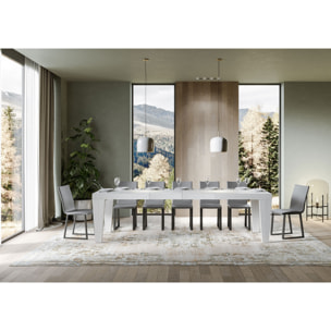 Mesa extensible 90x160/264 cm Spimbo Premium Fresno Blanco