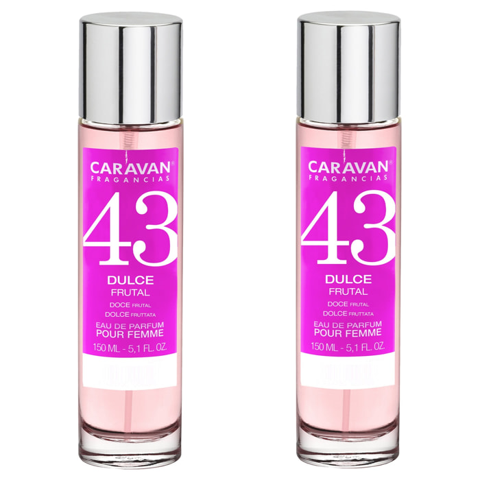 Caravan fragancias set de 2 frascos perfume de mujer nº43, de 150 ml