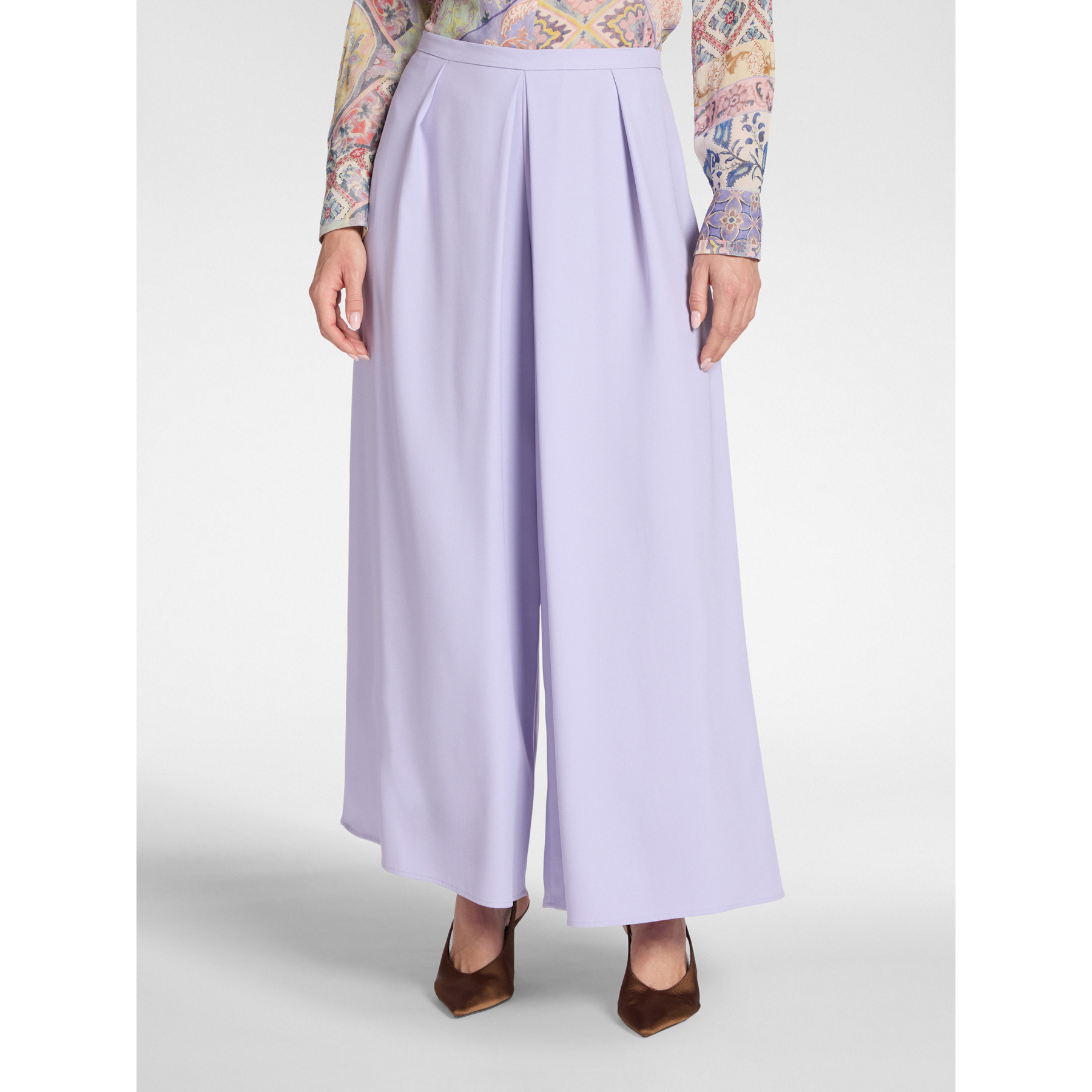 Elena Mirò - Pantalones palazzo de cady - Violeta