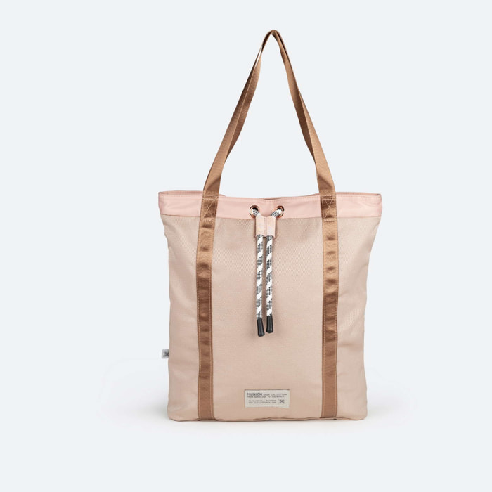 DEEP TOTE BACKPACK SOFT PINK