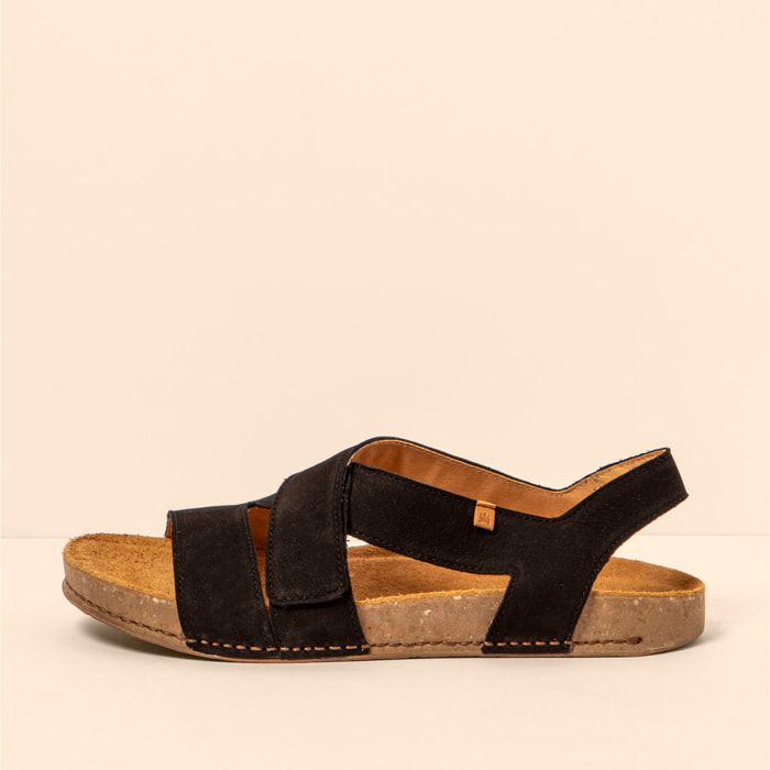 Sandalias N5799 NOBUCK LAVADO BLACK / BALANCE color Black