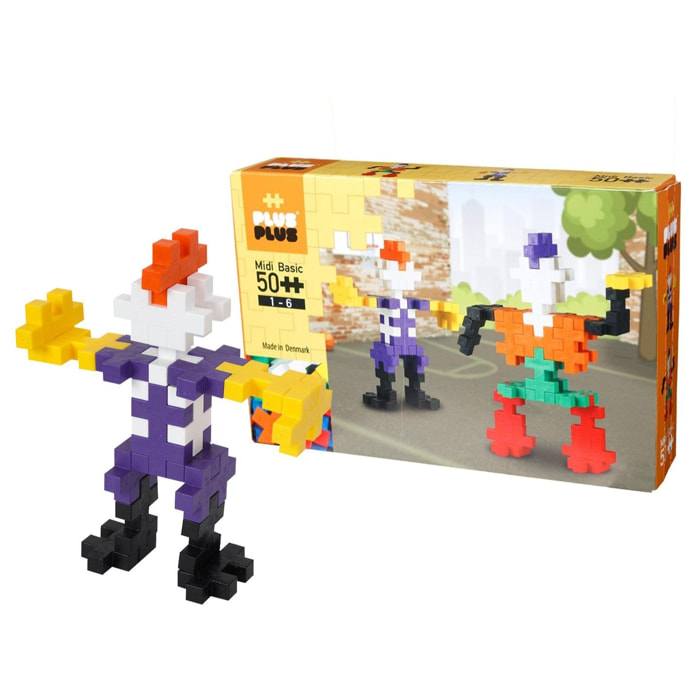 Juego de construcción plus plus big 50 piezas robot cefa toys