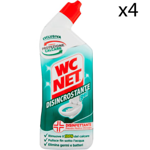 4x WC Net Disincrostante Gel Presidio Medico Chirurgico - 4 Flaconi da 700ml