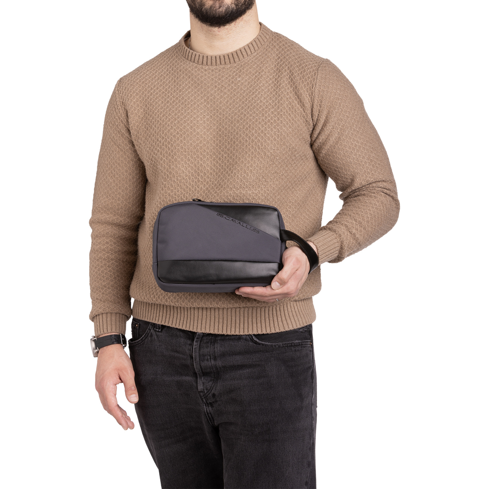 Pochette  da uomo Textile Polyester 25x17x8 cm