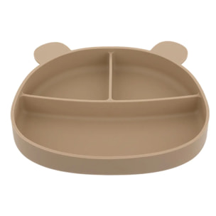 Set repas 4 pièces ours Yum silicone ocre