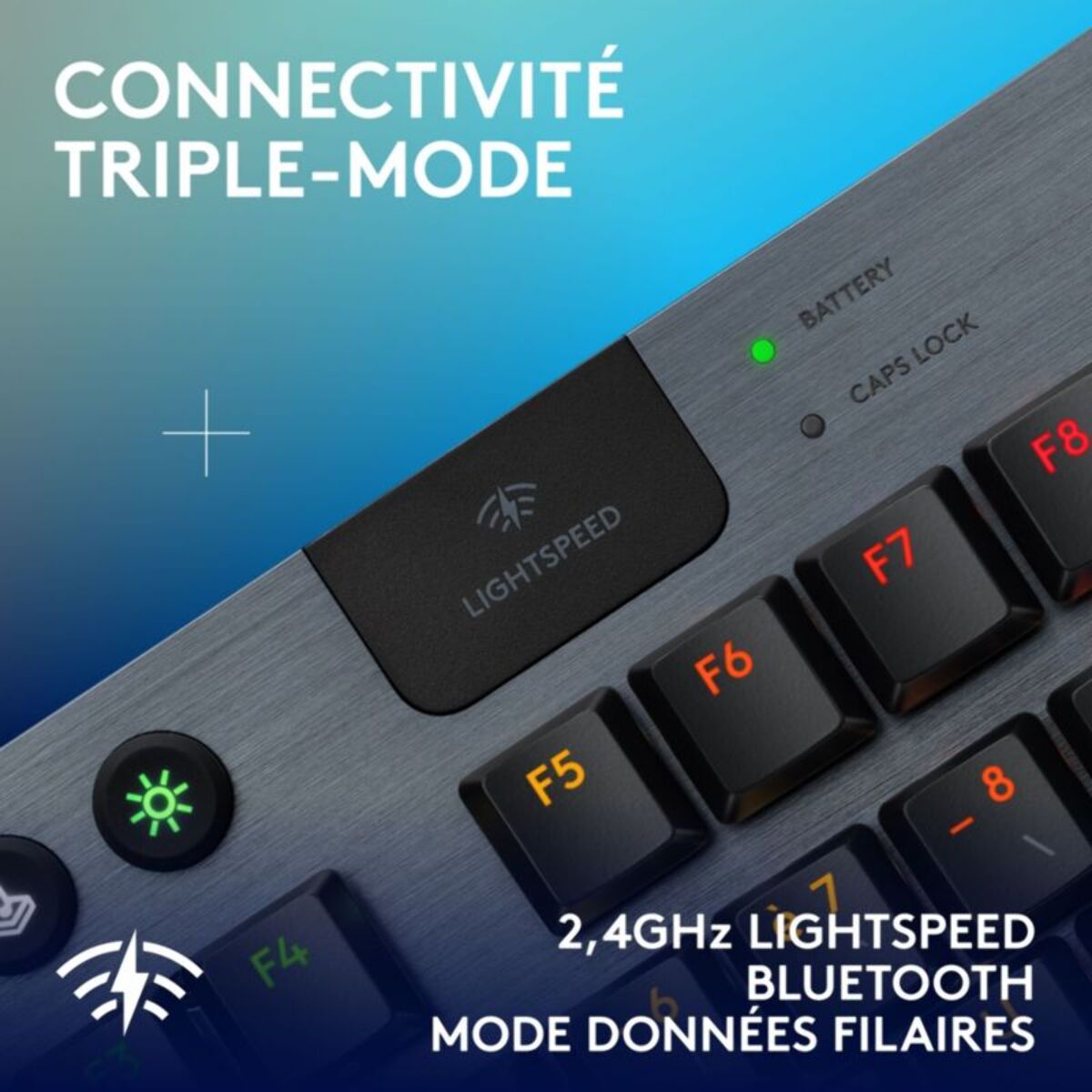 Clavier gamer sans fil LOGITECH G915 X Lightspeed TKL Tactile Noir
