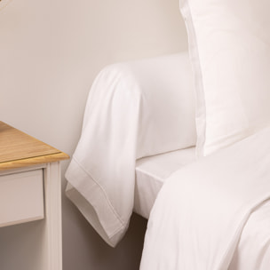 Taie de traversin "Carina" 85x185cm blanc