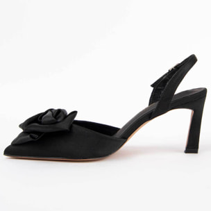 Zapato De Tacón - Negro - Altura: 6 Cm