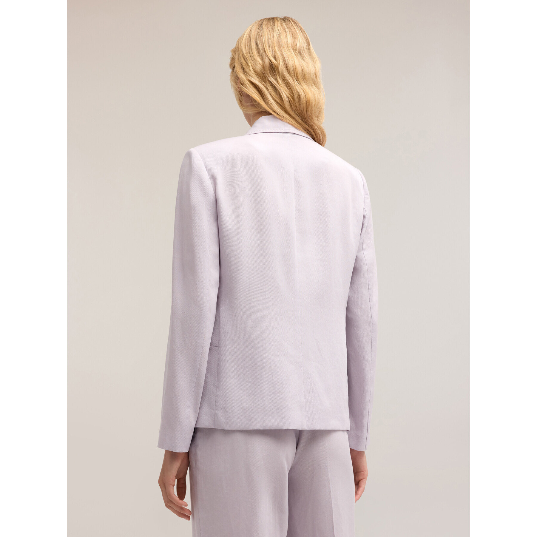 Motivi - Giacca monopetto in lino misto lyocell - Viola