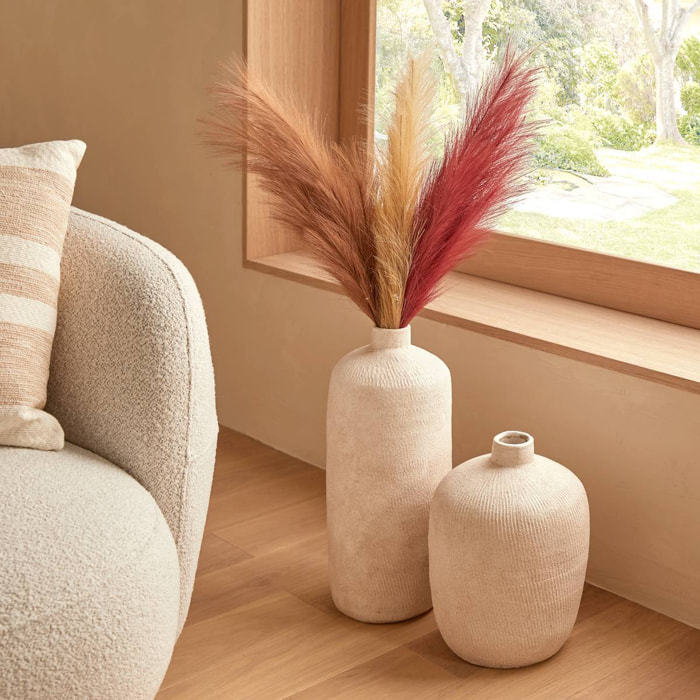 Vase Romia beige H31cm