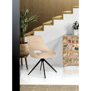 Silla de Tela 57 Cm Estilo Contemporáneo