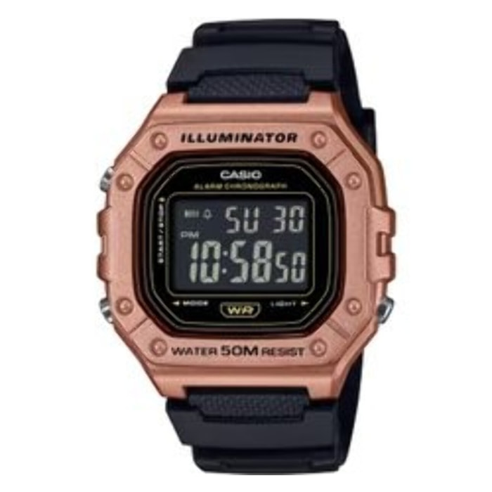 Reloj Casio W-218HM-5BVEF Unisex Digital Cuarzo con Correa de Resina