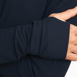 Sudadera ECOON modelo La diagonale des Fous en color Azul Marino