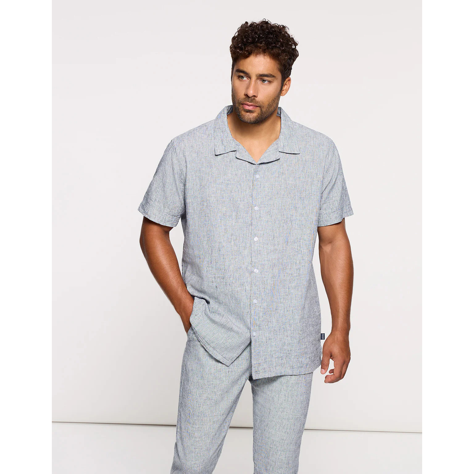 Camisa Lino Azul - Deon