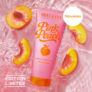 WELEDA - Pink Peach Gel Douche - 200ml - Nettoie la peau en douceur - Ingrédients 100% d'origine naturelle