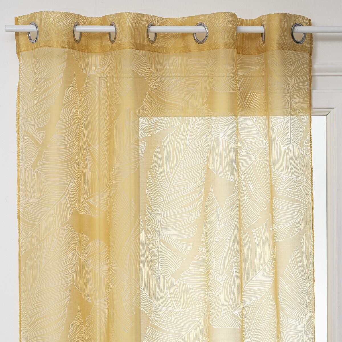 Voilage "Devo" - jaune ocre - 140x240 cm