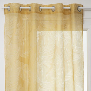 Voilage "Devo" - jaune ocre - 140x240 cm