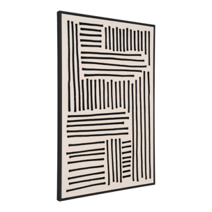 Stampa su Tela Lipari No.1 — Nero e Beige 60×90 cm