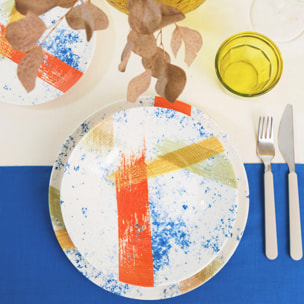 Set 6 coppette Canva in ceramica sottosmalto