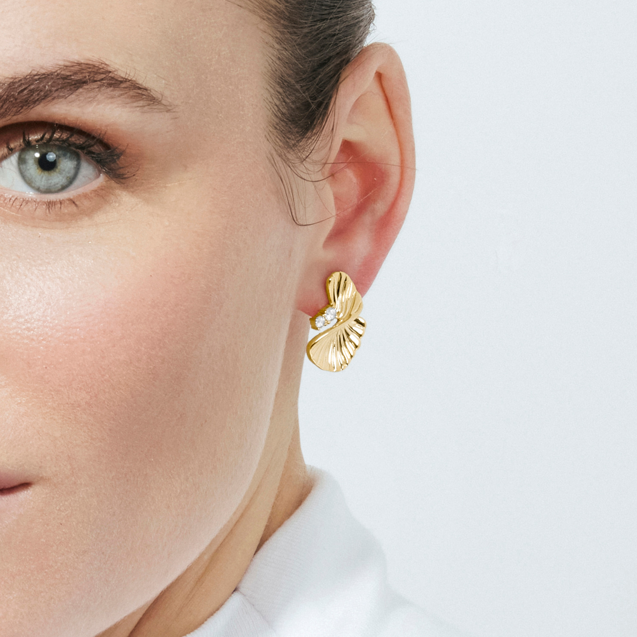Pendientes Pemier acabado oro amarillo 18k