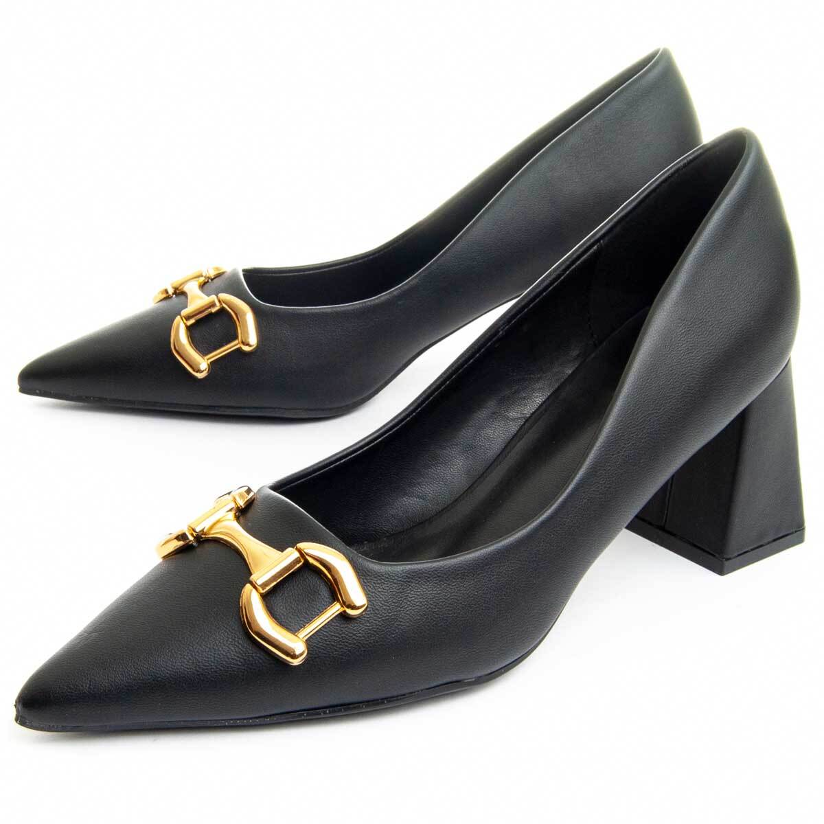 Zapato de tacón - Negro - Altura: 7 cm