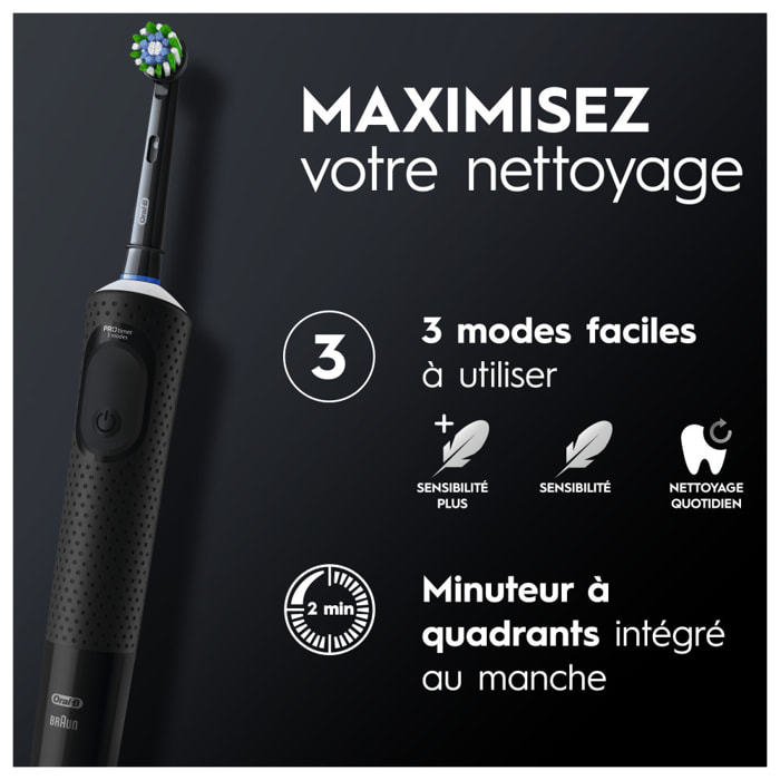 Oral-B Vitality Pro - Noire - Brosse À Dents Électrique