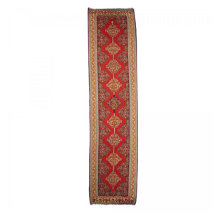 Authentique Tapis d'Orient kilim fait main en laine SENNEH