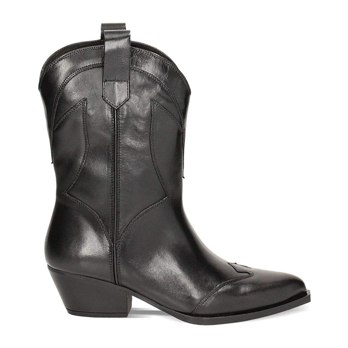 Botines negros de cuero