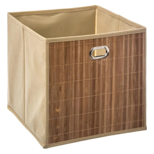 Panier 31x31cm "Mix N' Modul" latte bambou