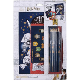 Set Papelería Coloreable Harry Potter Blue
