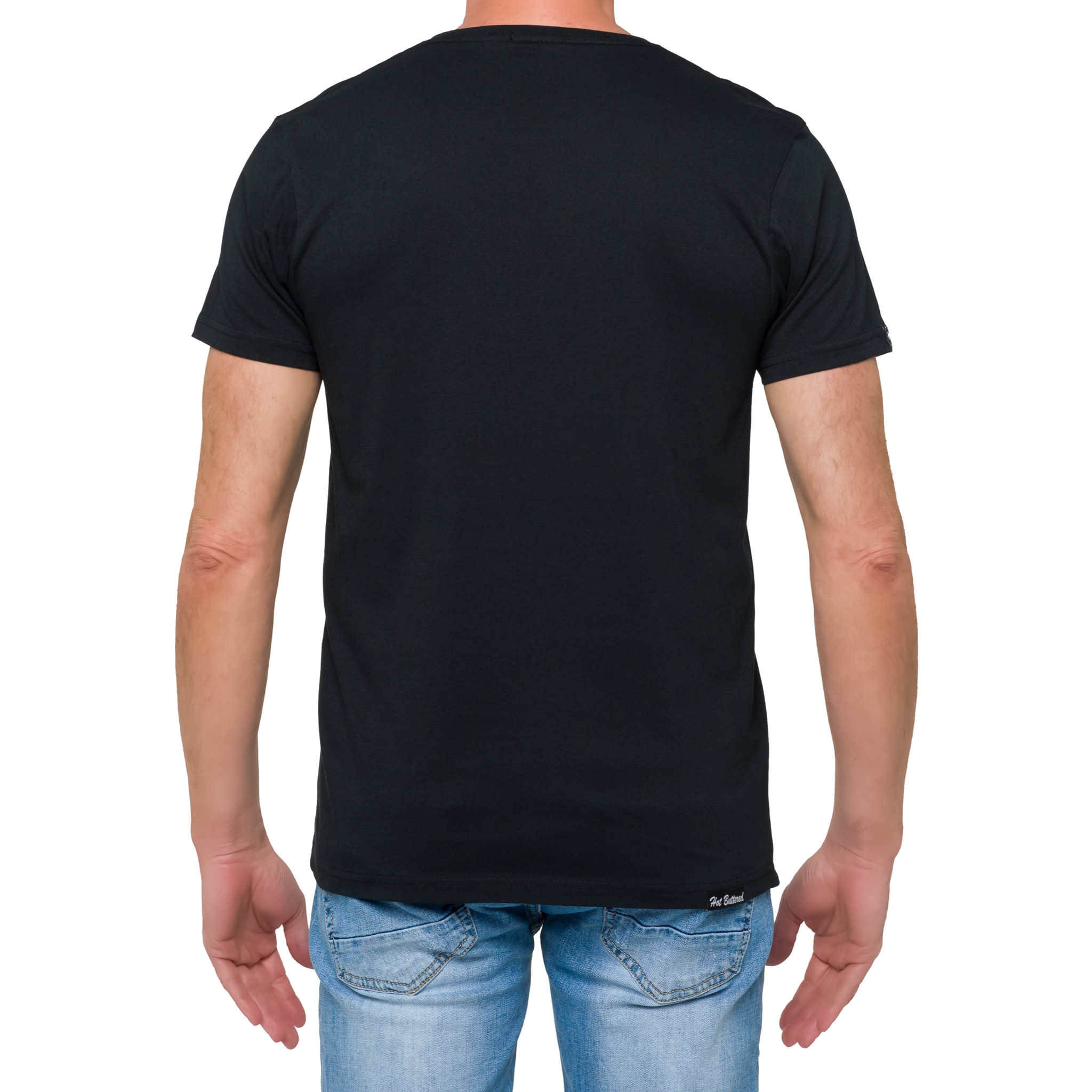 Camiseta de algodón 150 gr Hot Buttered Waigeo negro