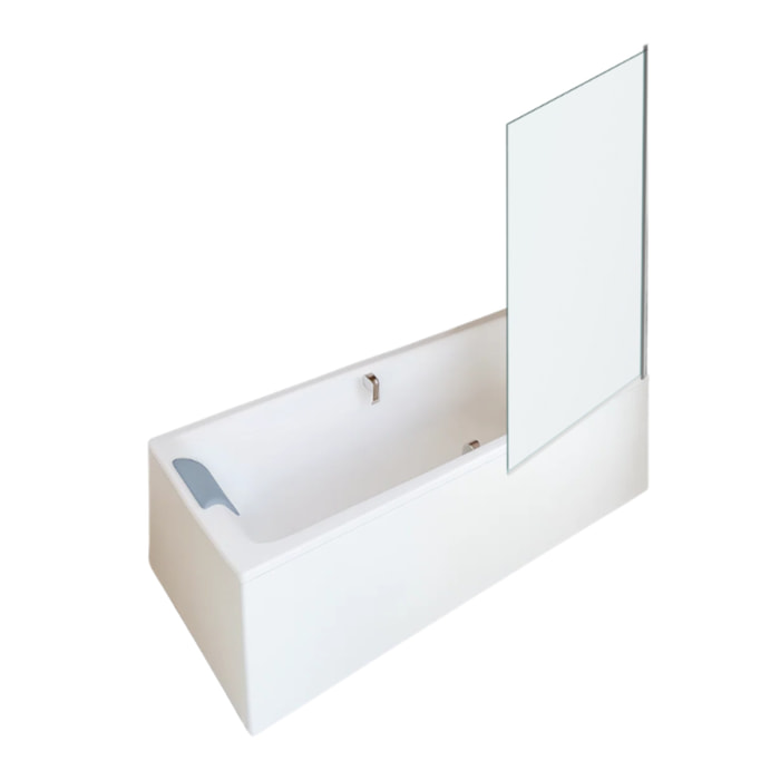 Pack baignoire droite Odéon Up + pare bain 1 volet + tablier + vidage