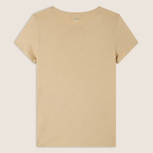 T-shirt regular fit con grafica e borchie dorate