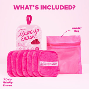 Original Pink 7-Day Set  - Serviette Démaquillante Réutilisable x7