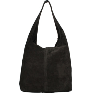 Borsa a mano da donna Made in Italy - Modello Valeria Chic - 100% pelle - 40.0 x 35.0 x 15.0 cm