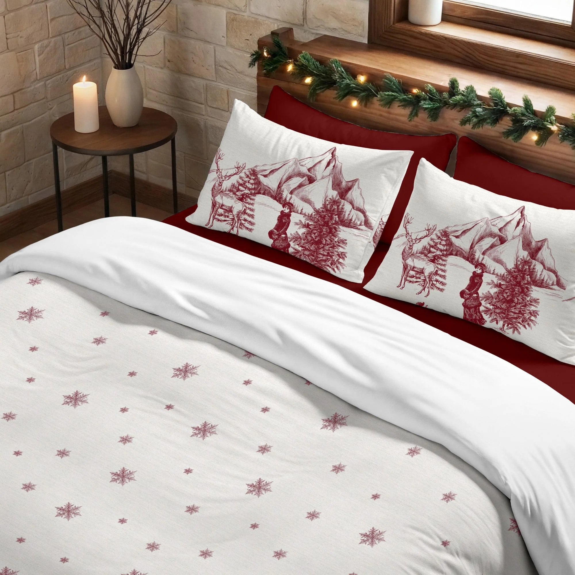 Housse de couette avec boutons-pression Toile