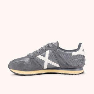 Zapatillas Retro Running Blanco y Gris MUNICH MASSANA MAN 602