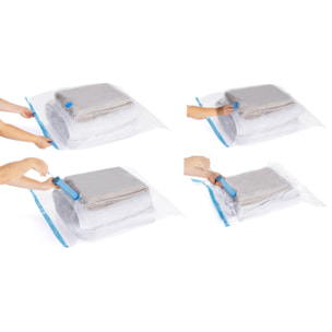 Housses sous vide + pompe - Lot de 12