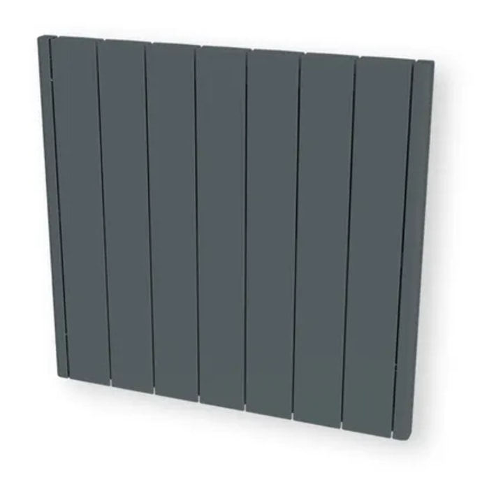 Radiateur Électrique LCD Céramique Gris Anthracite 1500W