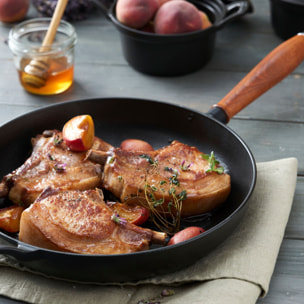 Poêle 28 cm, Fonte, Noir mat