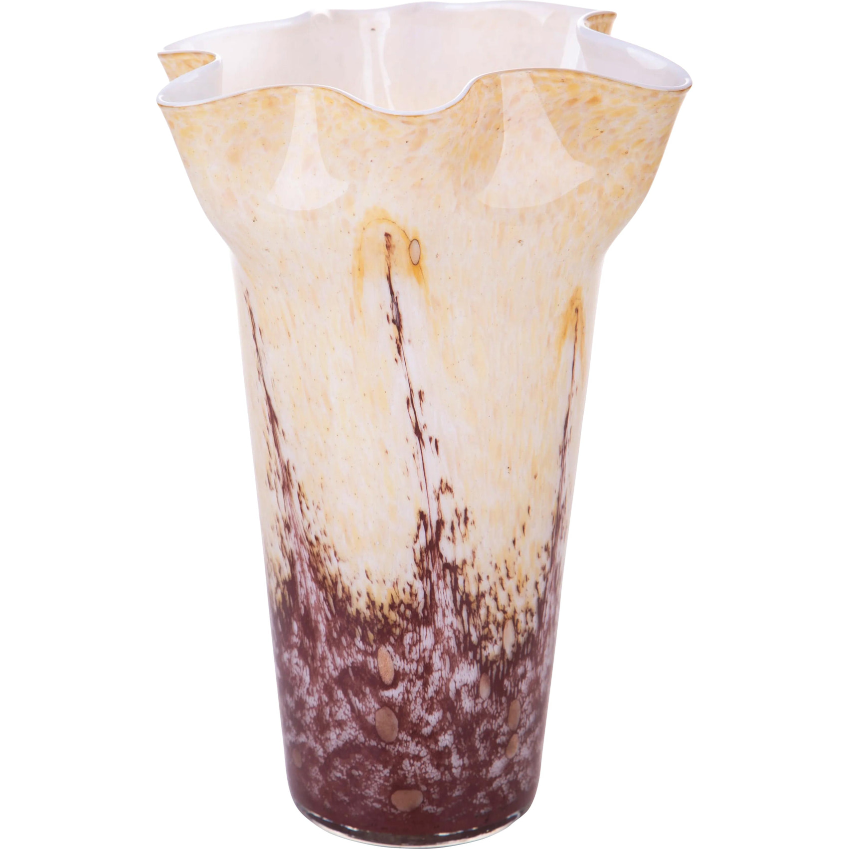 Vaso Bordo smerlato - Pezzi 1 - 22,5xH34,5x22,5cm - Bianchi Dino SpA