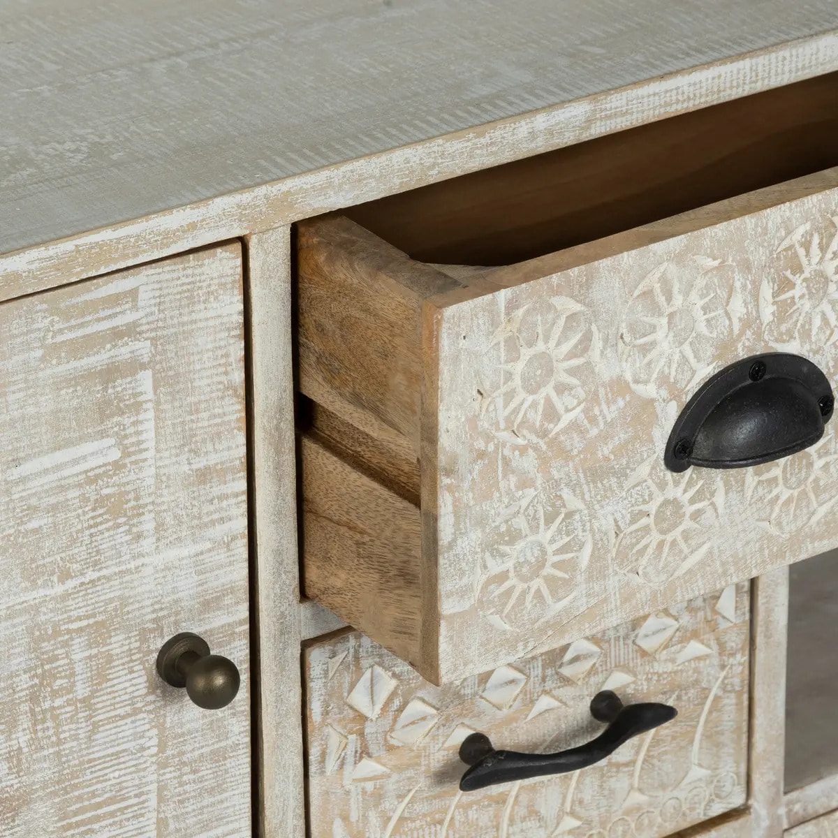 Buffet 3 portes "Ajay" manguier 115x80cm