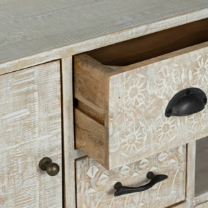 Buffet 3 portes "Ajay" manguier 115x80cm
