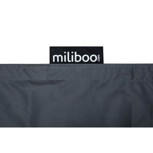 Housse de pouf géant grise BIG MILIBAG