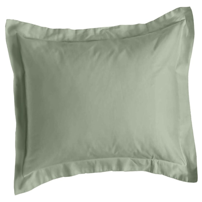 Taie Organic - 50% Chanvre 50% Coton Bio - Volant plat de 5 cm + rabat