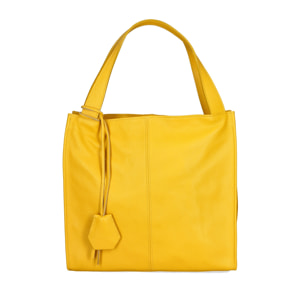 Borsa a spalla  da donna In Vera pelle Made in Italy 34x32x11 cm