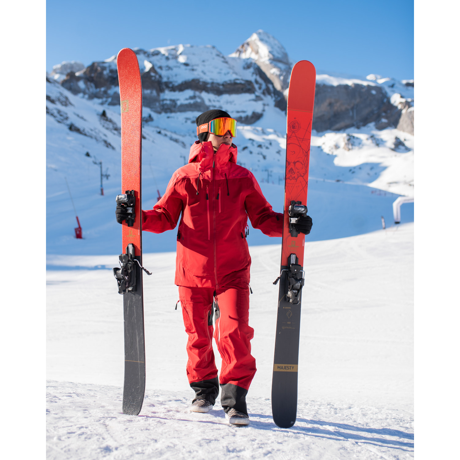 Pantalones para hombre ECOON ECOExplorer Pants Men - Rojo